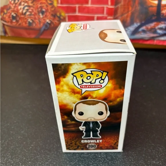 Funko Pop Supernatural Crowley with Black Suit and Blue Tie - Picture 3 of 5
